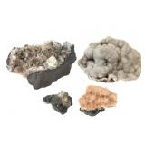 2 Heulandite Drusy Qrtz  Marcasite in Cal w Dol