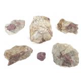 6 Rose Muscovite & Lithiophilite Dixon NM 2 Lbs