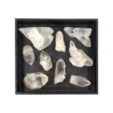 9 Quartz DT Points + Hot Springs AK 1 Lb 6.6 oz TW