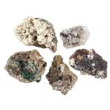 5 Cal On Qrtz w Chalcopyrite Gemmy Sp Selenite+