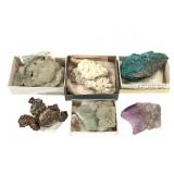 2 Aragonite Drip St 2 Prehnite Chrysocolla Raw CU+