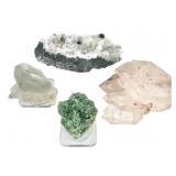 Faden Qrtz Phantom Cal Prehnite On Qrtz Vesuviain