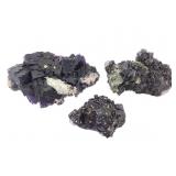 3 Ppl Fluorite w Pyrite & Min Inclus 1 Lb 12.2 oz
