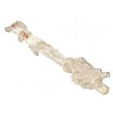 Selenite Wand w Xls Clusters Santa Eulalia MX 7 oz