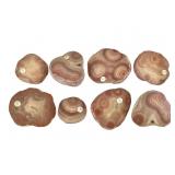 8 Dulcote Agate Halves 6 lbs 5.4 oz TW