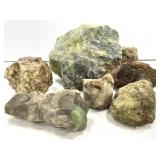 3 Arizona Geodes Blue Verde Marble +++ 6.4lbs TW