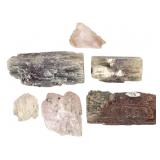 3 Spodumene 2.5 oz & 3 Aragonite 8.4 oz