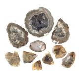 Geode Sections with Agate 1 Lb 10.3 oz TW