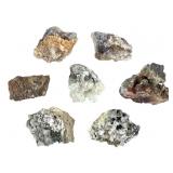 7  w Fluorite Calcite Pyrite Conichalcite+ 1 Lb