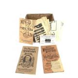 Early American Crayon Co. Wood Box & Advertisments