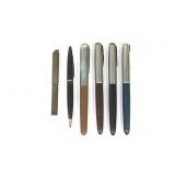 Vtg Fountain Pens Mechanical Pencil Stapler