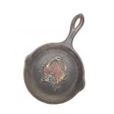 Cast Iron Souvenir Skillet w Horse 4 1/2" W