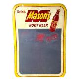 Mason's Root Beer Tin Chalk Board Sign