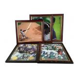 Framed Oversized Baseball Cards