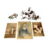 Ant Victorian Mourning Remembrance Hair Art +