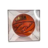 Dick & Tom Van Arsdale Signed Basketball w Case