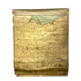 1914 Ohio Railroad Map Columbus Lithograph Co.