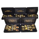 5 Sets Royal Spoon Collection w Cases