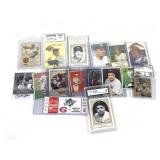 16 Graded Baseball Cards Some w/ Signatures