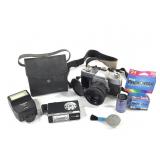 Minolta SRT201 Camera + Other Photography Supplies