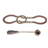 Cast Iron Lead Ladle & Horseshoe Puzzle