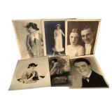 6 Antique Theatrical Photgraphs 8" X 10"
