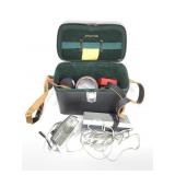 Spiratone Camera Case w Lenses, Flash, Cables +