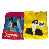 Supreme & Mercy T Shirts - Sz L