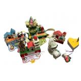 6 Parade Noise Makers Handmade Mixed Media