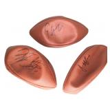 Jeff Lewis Autographed Football + 2 Unidentified