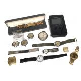 Misc Pocket Watches + Casio TV-600 Portable