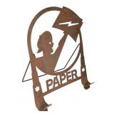 Antique Metal Newspaper Stand Art Deco