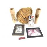 Johnny Bench Signed Plaque, Photos, Dugout Mugs +