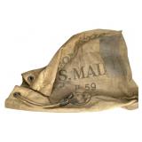 Vtg US Mail Bag w Patch