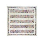 Barred Patchwork Quilt 80" x 87" See Description