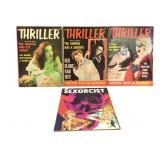 3 - 1962 Thriller Magazines Excellent Condition
