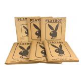 6 Volumes of Playboy in Braile 1970
