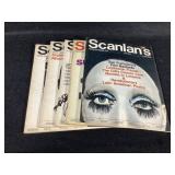 5 Issues of Scanlans Magazine 1970 & 1971