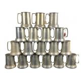 16 Vintage Aluminum Playbay Mugs Steins