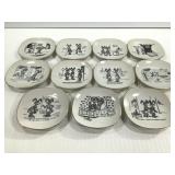 11 Risque Comic Collector Plates