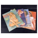 2) 1951 (2) 1952 Pix Magazines
