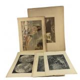 13 Various Antique & Vintage Erotic Prints