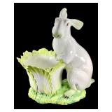 Majolica Rabbit Planter Italy