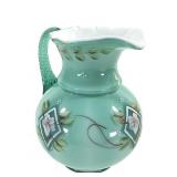 Fenton 75th Anniv. Diamond Jubilee Floral Pitcher