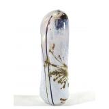 Signed Art Glass Monolith Sculpture 1984