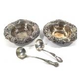 Sterling Floral Spoons & Bowls 184g TW