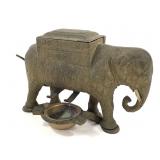 Cast Iron Elephant Cigarette Dispenser & Ashtray