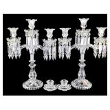 Baccarat Medallion Crystal Candelabras