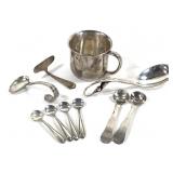 Sterling Cup & Spoons Georg Jensen, Towle 130g TW