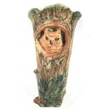 Weller Woodcraft Pottery Owl Wall Pocket 1of2